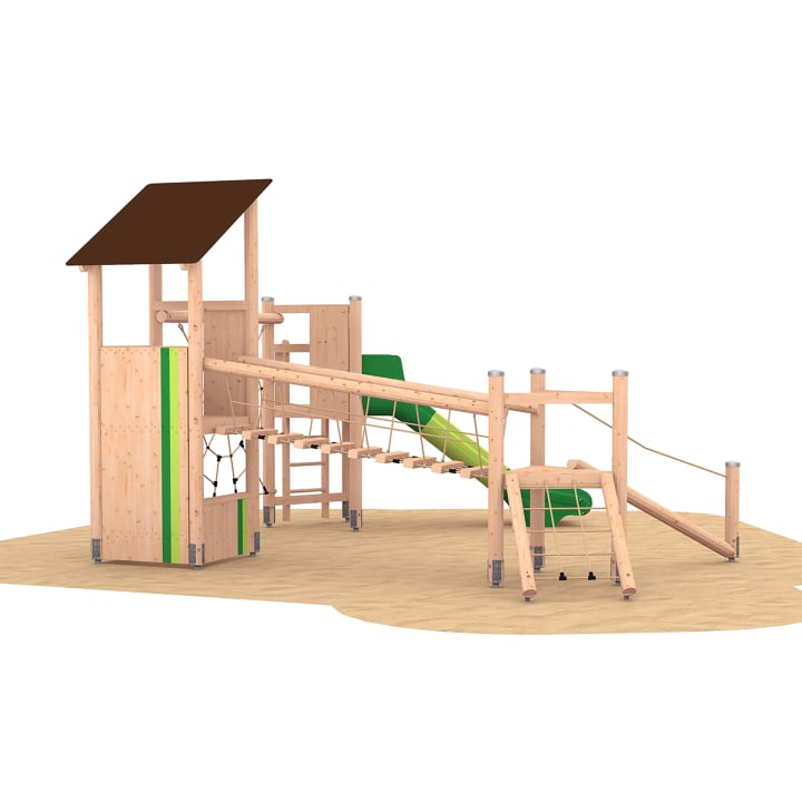 Spielanlage mit Turmspielhaus