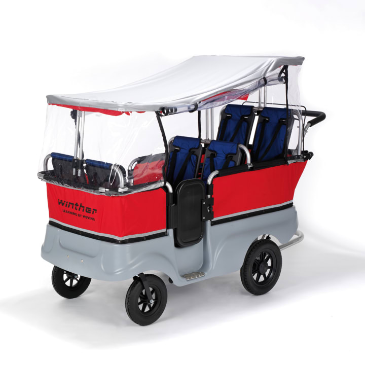 Winther Regendach Krippenwagen, 6-Sitzer