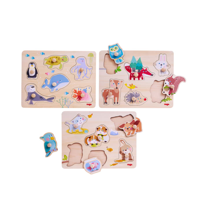 Greifpuzzle-Set Tiere