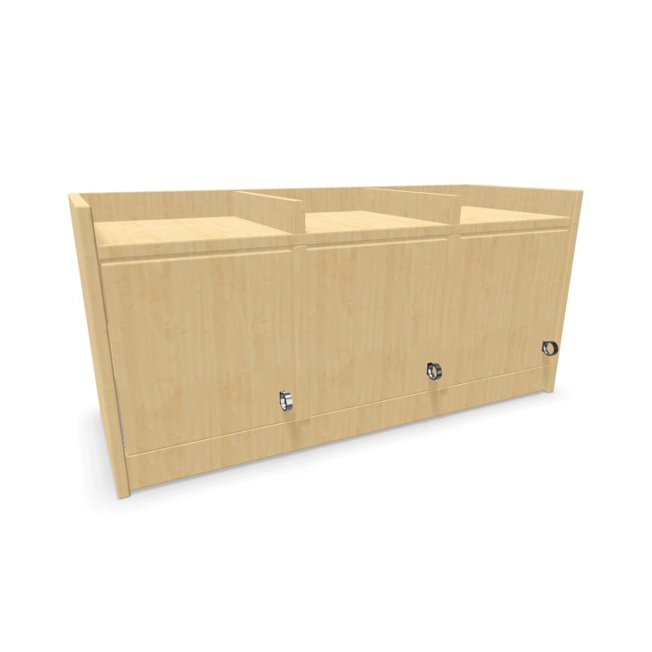 Doppelablage YUNA mit Türen und Haken, B 90 cm, 3 Fächer
