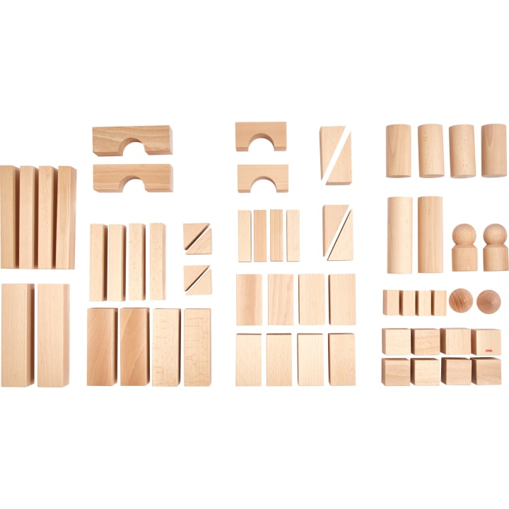 Basisbausteine natur, Set mittel