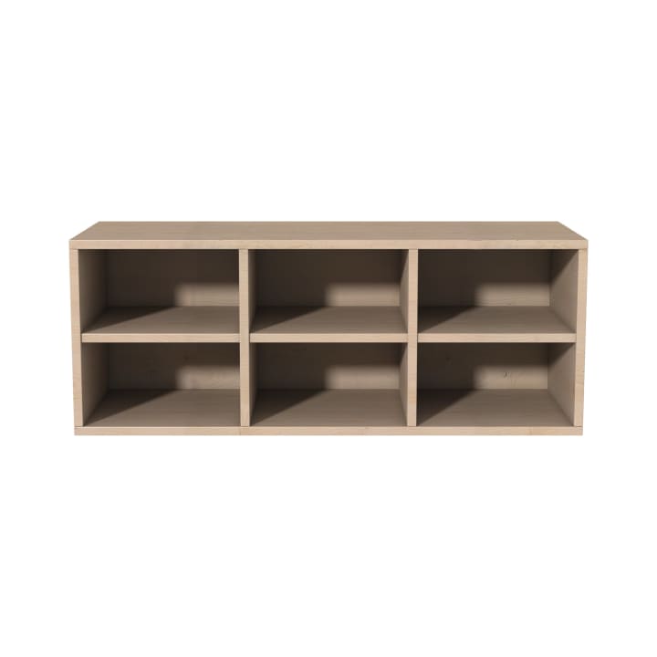 Offener Hängeschrank mit 6 Fächern, 104,2x40x45,3 cm
