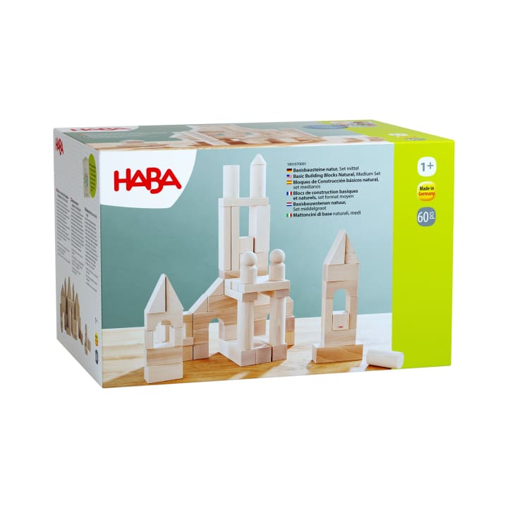 Basisbausteine natur, Set mittel