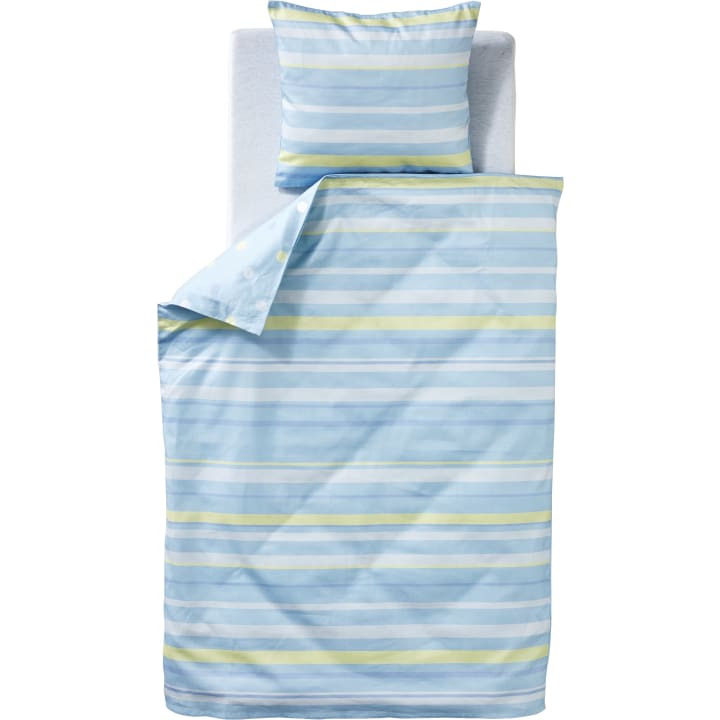 Wendebettwäsche-Set Streifen, 2-teilig, Kissen 35 x 40 cm, Decke 80 x 105 cm