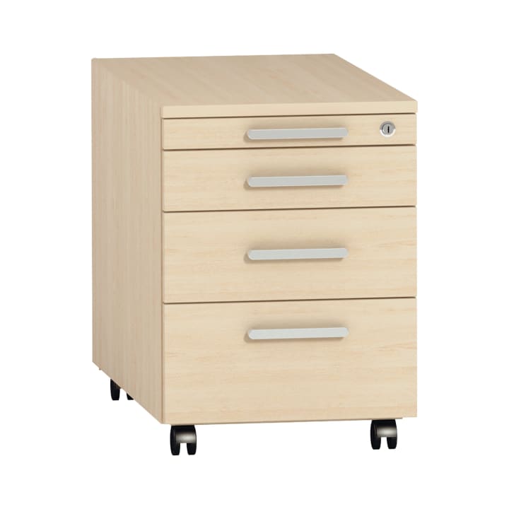 Anstellcontainer 1/2/3/4 für Schreibtisch info, B 43 x H 62,5 x T 60 cm