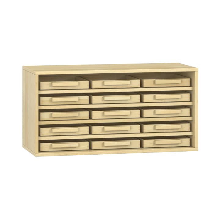 Pureo Eigentumsschrank, offen B100 x H50 x T42 cm