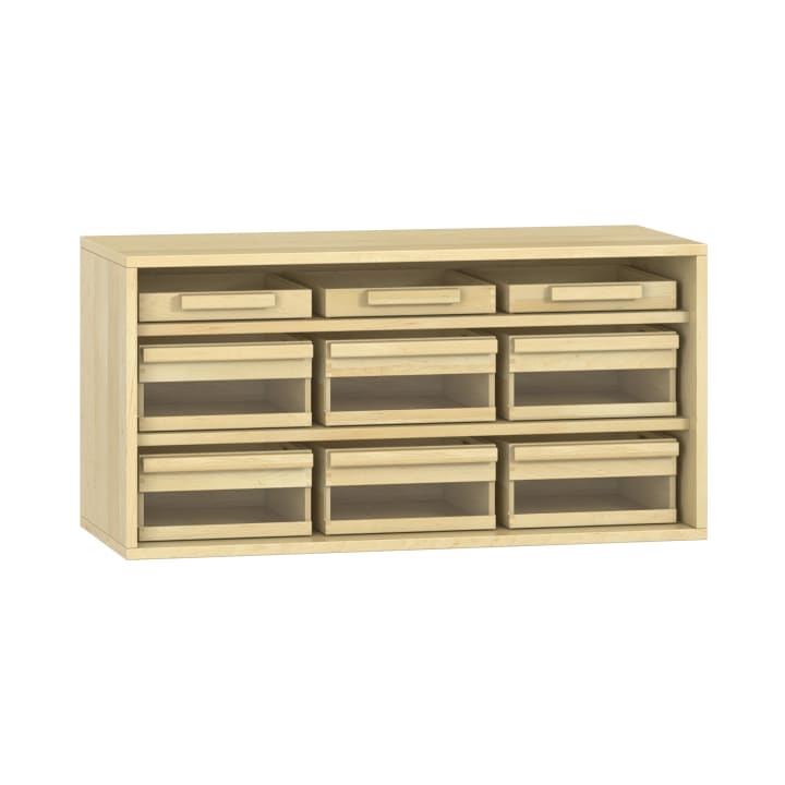 Materialschrank Acryl, offen B100 x H50 x T42 cm