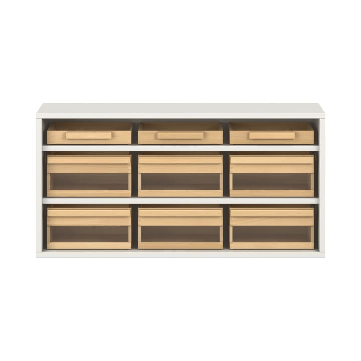 Pureo Materialschrank Acryl, offen, Dekor B100 x H50 x T42 cm
