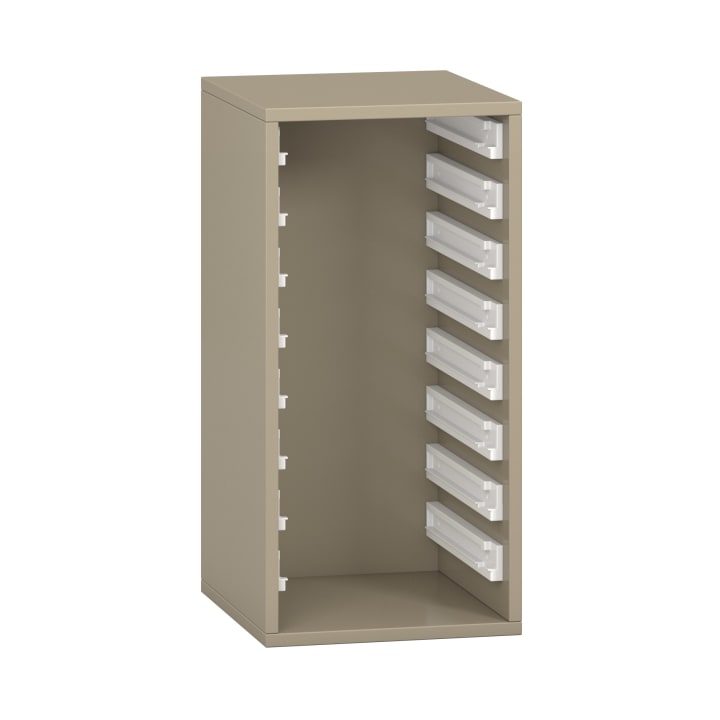 Pureo Regalschrank für Materialboxen, Dekor B37 x H75 x T42 cm