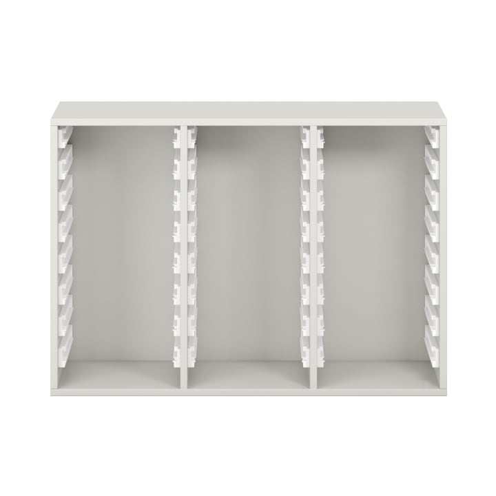 Pureo Regalschrank für Materialboxen, Dekor B107 x H75 x T42 cm