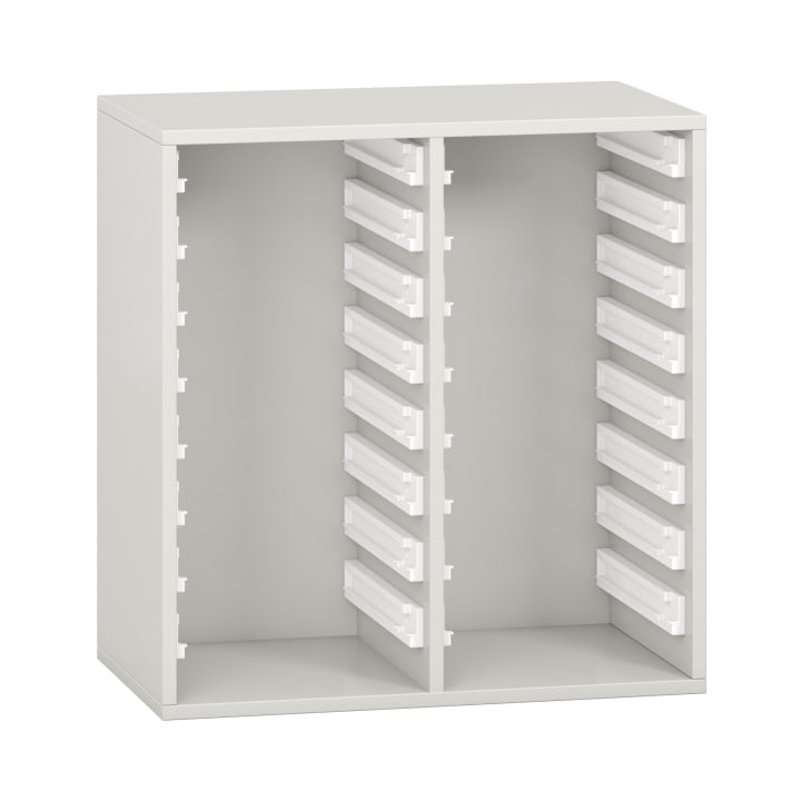 Pureo Regalschrank für Materialboxen, Dekor B72 x H75 x T42 cm
