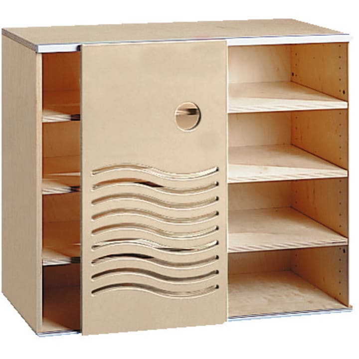 Wellen-Schiebetürenschrank