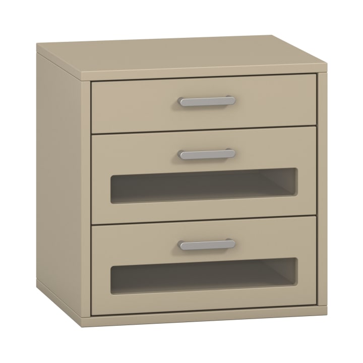 Pureo Schubkastenschrank Acryl, Dekor B50 x H50 x T42 cm