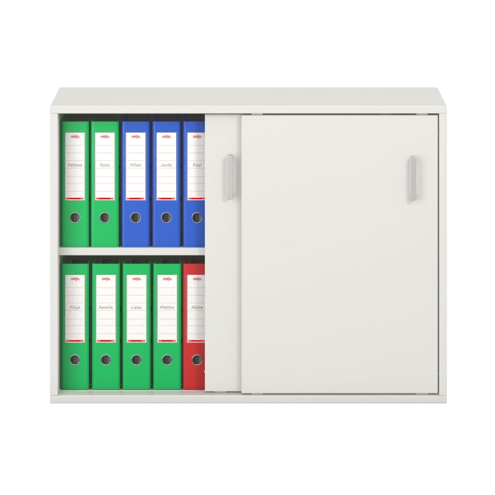 Pureo Portfolioschrank mit Schiebetüren, Dekor B100 x H75 x T42 cm