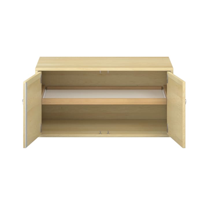 Pureo Doppeltürenschrank mit Rollboden B100 x H50 x T60 cm