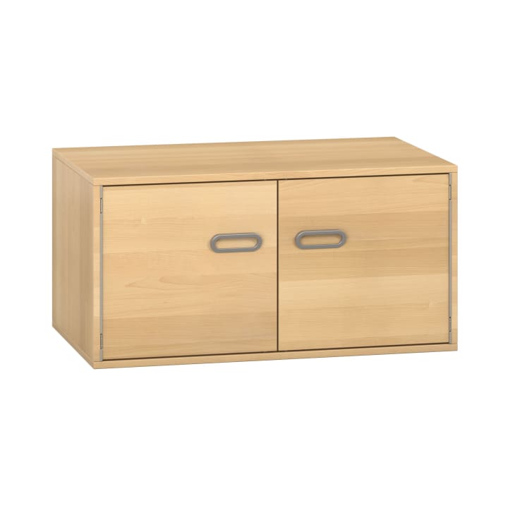 Pureo Doppeltürenschrank mit Rollboden B100 x H50 x T60 cm