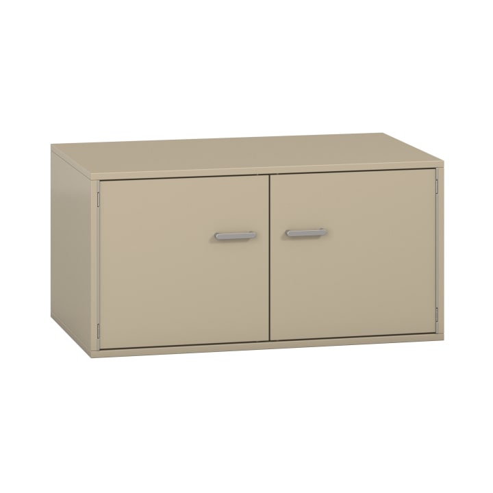 Pureo Doppeltürenschrank mit Rollboden, Dekor B100 x H50 x T60 cm