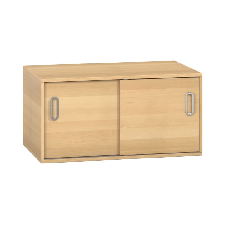 Pureo Schiebetürenschrank, Furnier, B100 x H50 x T60 cm