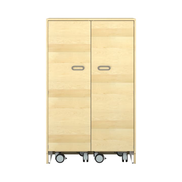 Pureo Materialschrank mit Rollwagen B100 x H150 x T60 cm