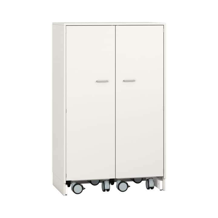 Pureo Materialschrank mit Rollwagen, Dekor B100 x H150 x T60 cm