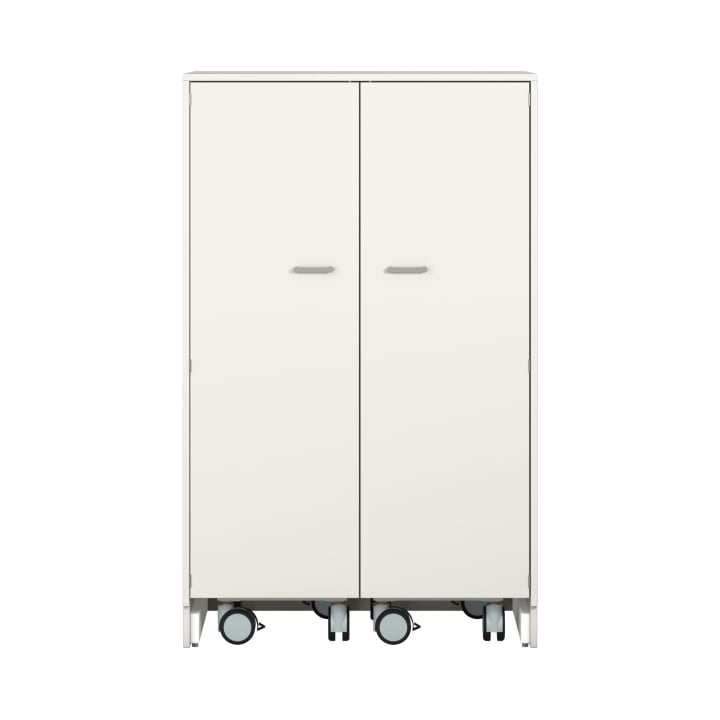 Pureo Materialschrank mit Rollwagen, Dekor B100 x H150 x T60 cm