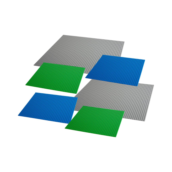 Diese Set aus Lego ® Classic Bauplatten sorgt dafür, dass kreative, kindliche Bau-Ideen auf solidem Grund entstehen können! Die Noppen geben Lego ® Steinen und anderen Bauelementen festen Halt. Damit legen die Platten im wahrsten Sinne des Wortes die ideale Grundlage zum Bauen, Spielen oder auch Transportieren von fertigen Bauwerken.