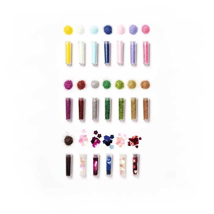 Bio-Glitter und Pailletten im Set