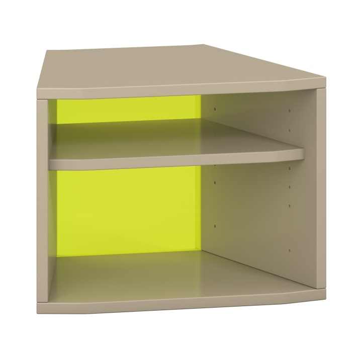 Pureo Regalschrank 30°, offen, Dekor B49,9 x H37,5 x T42,7 cm