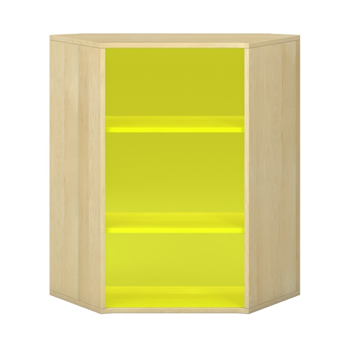Pureo Regalschrank 60°, offen, B96,4 x H100 x T42,7 cm