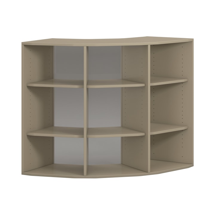 Pureo Regalschrank 90°, offen Dekor, B136,4 x H100 x T57,1 cm