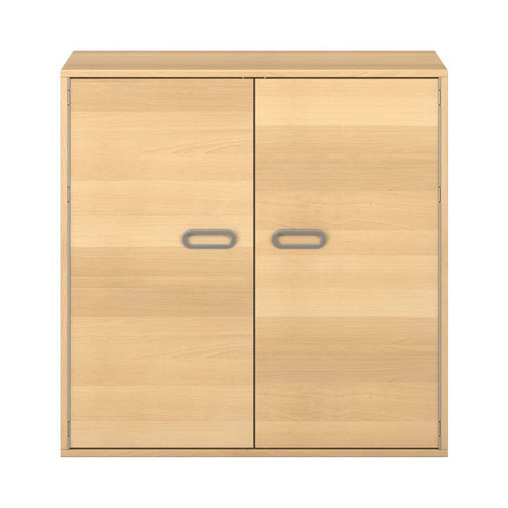 Pureo Doppeltürenschrank mit Rollböden B100 x H100 x T60 cm