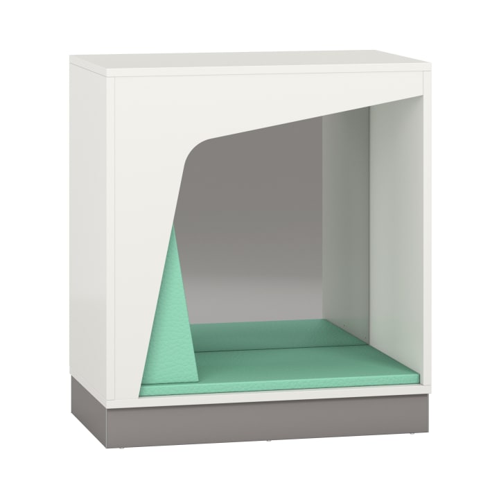 Pureo Rückzugsschrank mit Spiegel B100 x H100 x T60