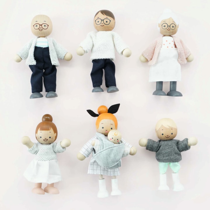 Biegepuppen-Set „Familie