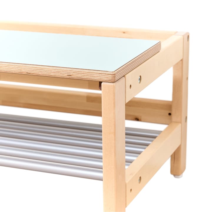 Garderobenbank B120xH35xT45 cm, YUNA, mit Schuhablage, montierbar