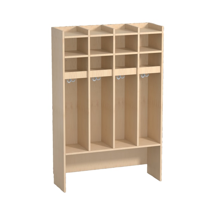 Garderobenschrank YUNA, 4 Felder, B 106 x H 160,4 x T 34,6 cm