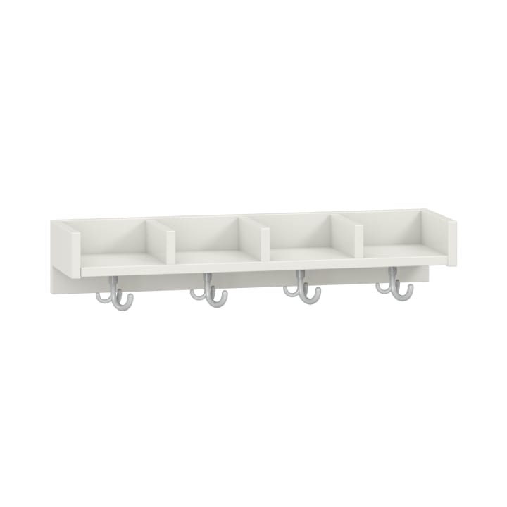 Mützenablage Lyra niedrig 4 Fächer, Dekor, B80 x H15 x T22 cm