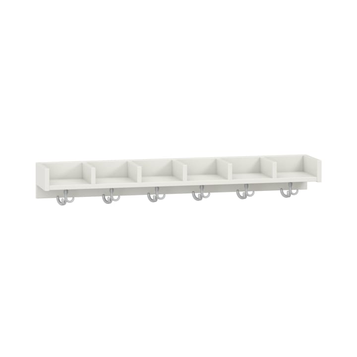 Mützenablage Lyra niedrig 6 Fächer, Dekor, B119,1 x H15 x T22 cm