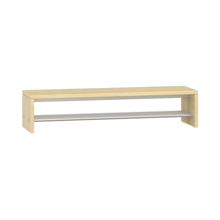 Garderobenbank Lyra mit Schuhrost, B119,1 x H26 x T33 cm