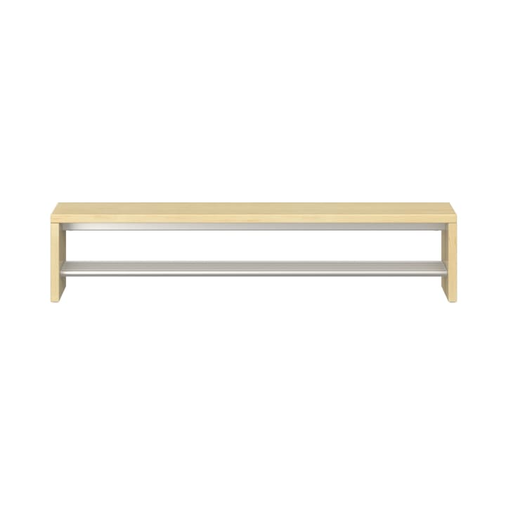 Garderobenbank Lyra mit Schuhrost, B119,1 x H26 x T33 cm