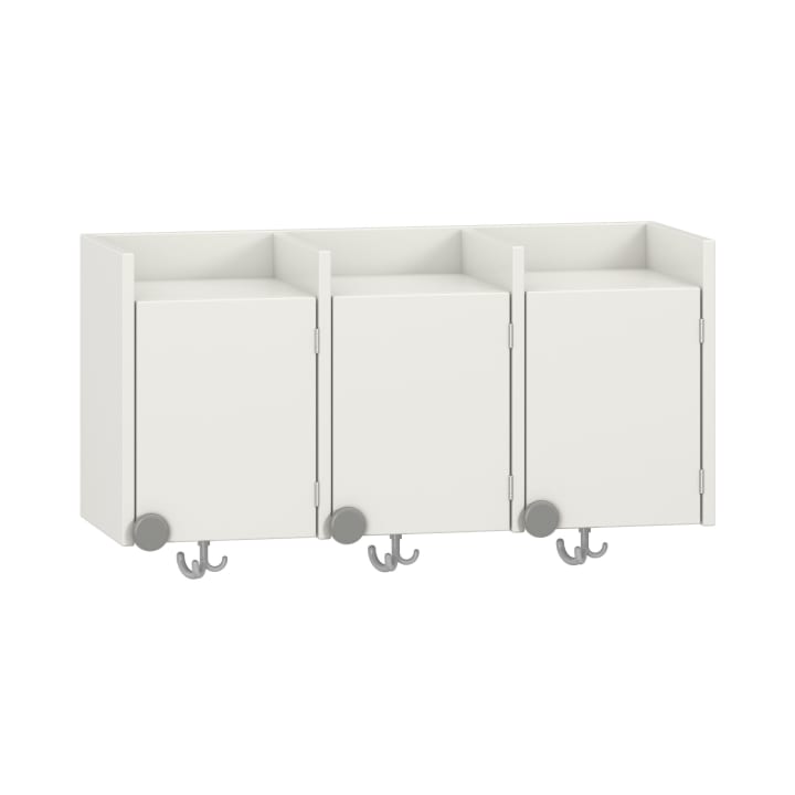 Doppelablage Lyra mit Haken, 3 Türen rechts, B89,8 x H42,5 x T33 cm