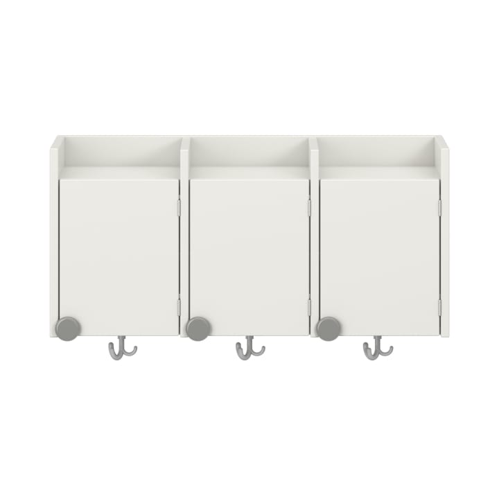 Doppelablage Lyra mit Haken, 3 Türen rechts, B89,8 x H42,5 x T33 cm