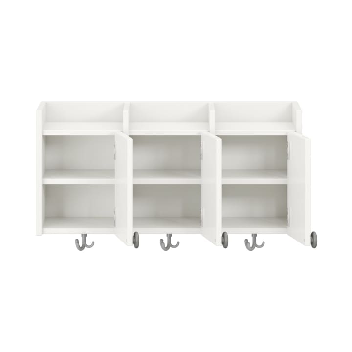 Doppelablage Lyra mit Haken, 3 Türen rechts, B89,8 x H42,5 x T33 cm