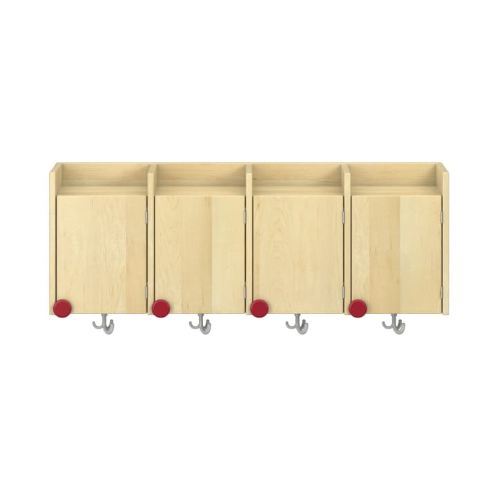Doppelablage Lyra mit Haken, 4 Türen rechts, B119,1 x H42,5 x T33 cm