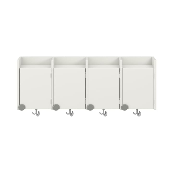 Doppelablage Lyra mit Haken, 4 Türen rechts, B119,1 x H42,5 x T33 cm