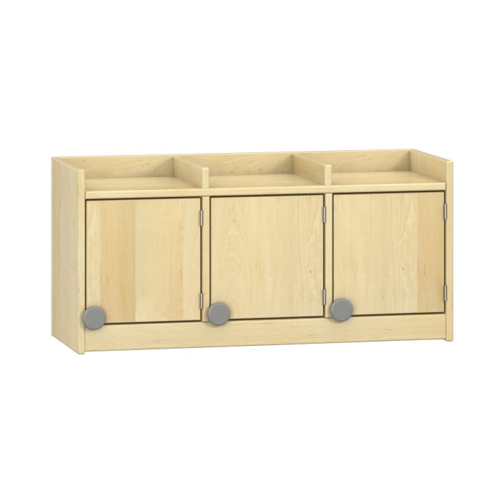 Doppelablage YUNA mit 3 Türen, ohne Haken, B90xH42,5xT33cm