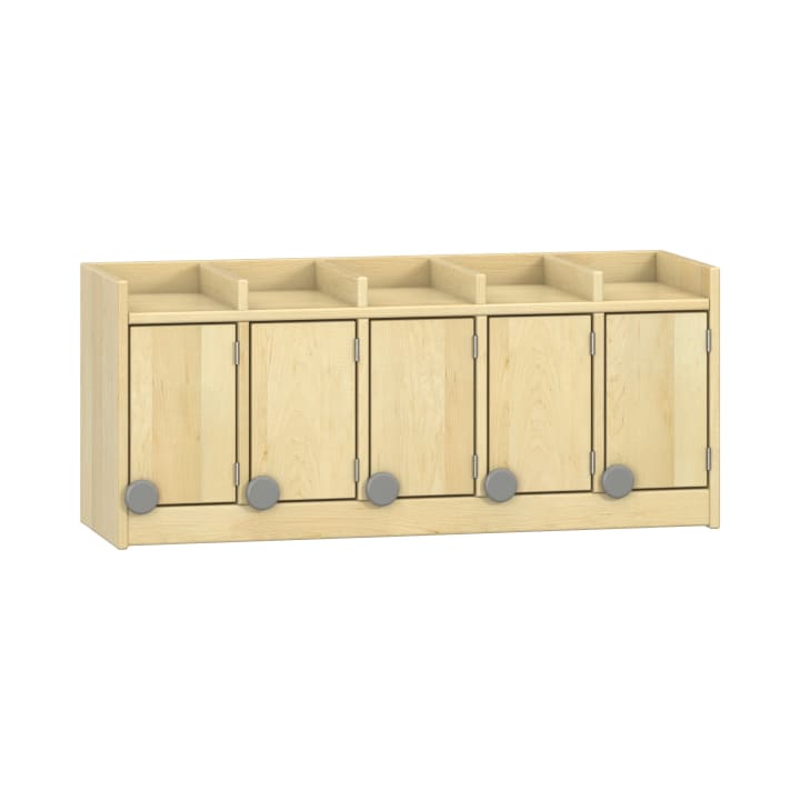 Doppelablage YUNA mit 5 Türen, ohne Haken, B99,5xH42,5xT33cm