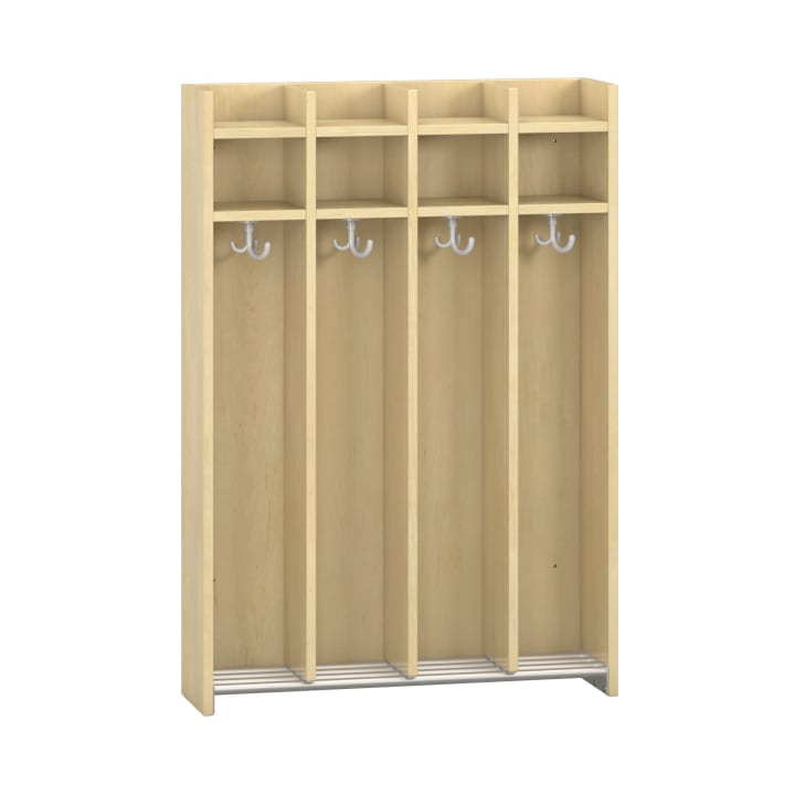 Wandhängegarderobe Lyra 4 Felder, B80xH115,8xT22cm