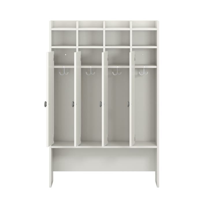 Standgarderobe Lyra 4 Felder, Tür links, B105,5xH160,5xT34,9cm