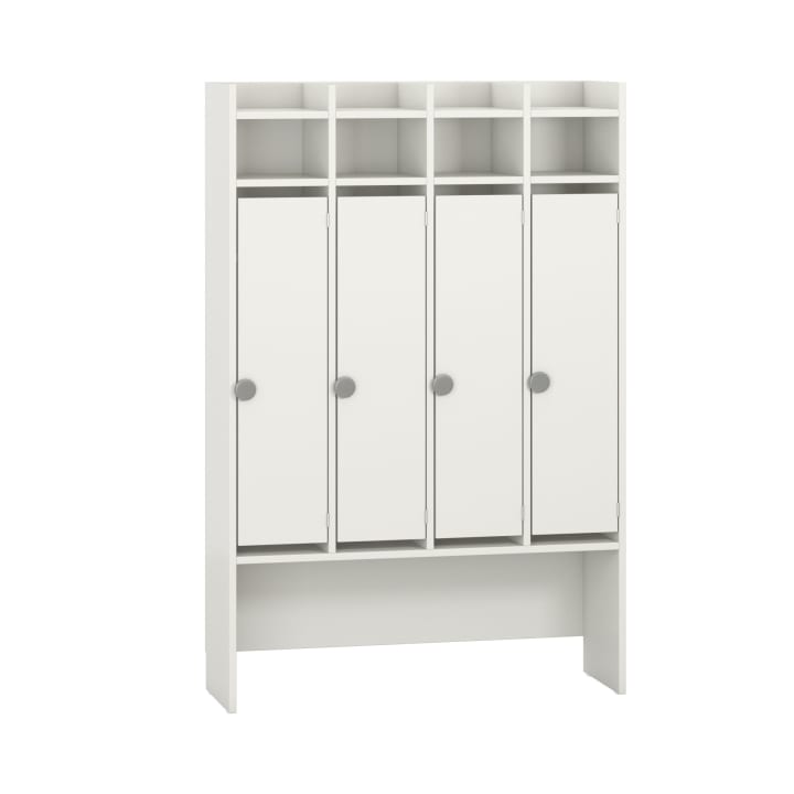 Standgarderobe Lyra 4 Felder, Tür rechts, B105,5xH160,5xT34,9cm