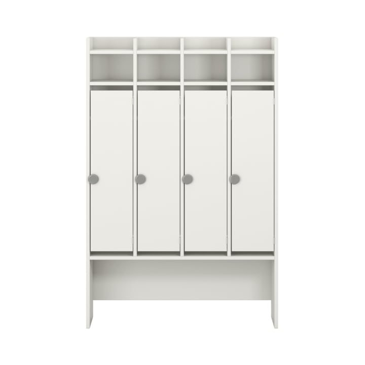 Standgarderobe Lyra 4 Felder, Tür rechts, B105,5xH160,5xT34,9cm